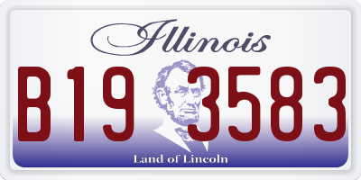 IL license plate B193583