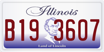 IL license plate B193607