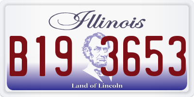 IL license plate B193653