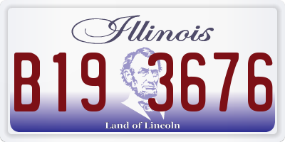 IL license plate B193676