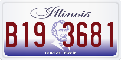IL license plate B193681