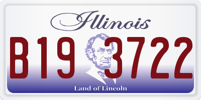 IL license plate B193722