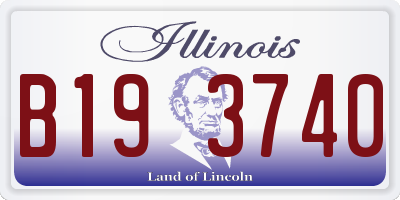 IL license plate B193740