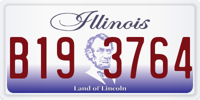 IL license plate B193764