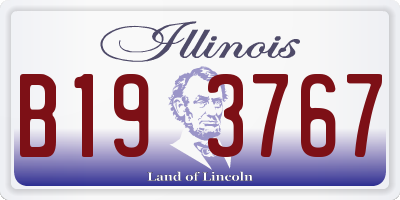 IL license plate B193767