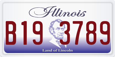 IL license plate B193789
