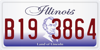 IL license plate B193864