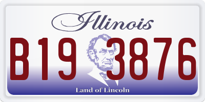 IL license plate B193876