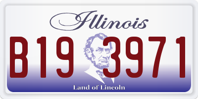 IL license plate B193971