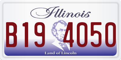 IL license plate B194050