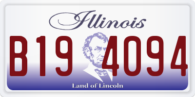 IL license plate B194094