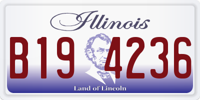 IL license plate B194236