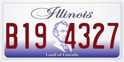 IL license plate B194327