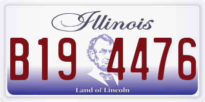IL license plate B194476