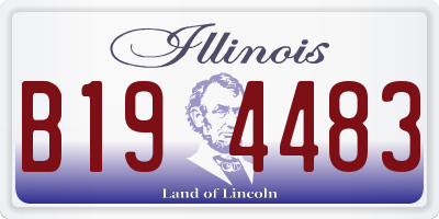 IL license plate B194483