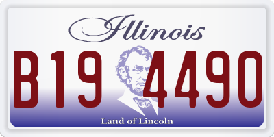 IL license plate B194490