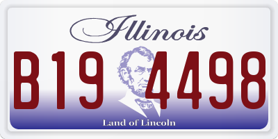 IL license plate B194498