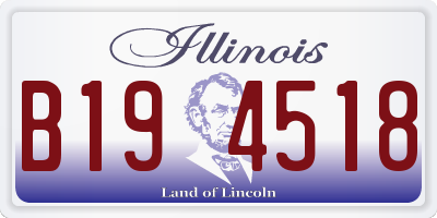 IL license plate B194518