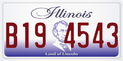 IL license plate B194543