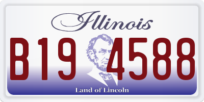 IL license plate B194588