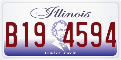 IL license plate B194594