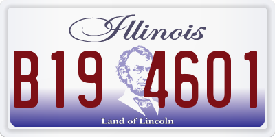 IL license plate B194601