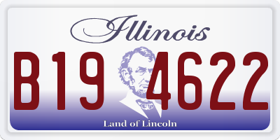 IL license plate B194622