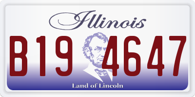 IL license plate B194647