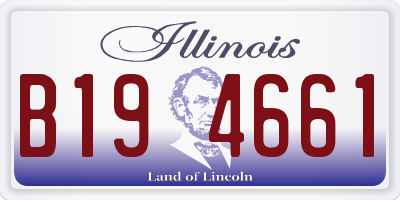 IL license plate B194661