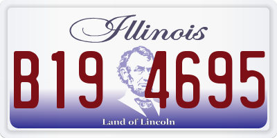 IL license plate B194695