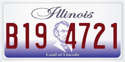 IL license plate B194721