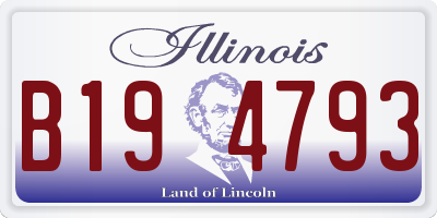 IL license plate B194793