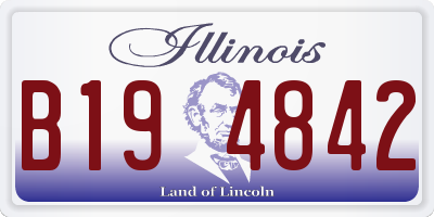 IL license plate B194842