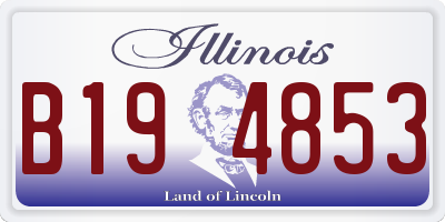 IL license plate B194853