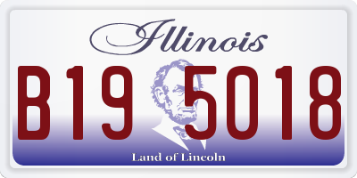 IL license plate B195018