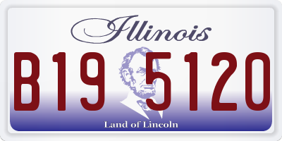 IL license plate B195120
