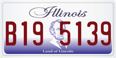 IL license plate B195139