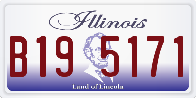 IL license plate B195171