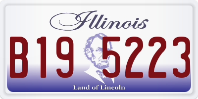 IL license plate B195223