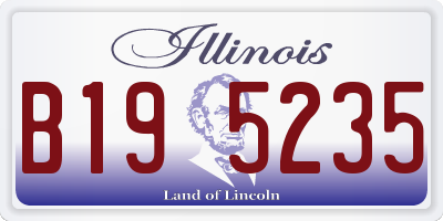 IL license plate B195235