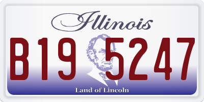 IL license plate B195247