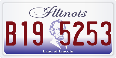 IL license plate B195253
