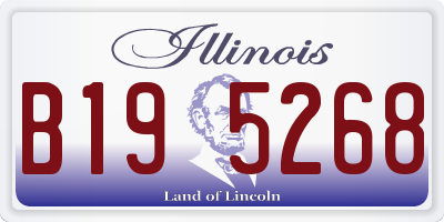 IL license plate B195268
