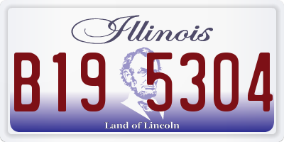 IL license plate B195304