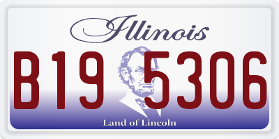 IL license plate B195306