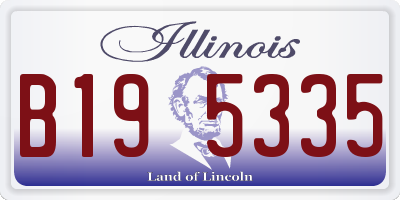 IL license plate B195335