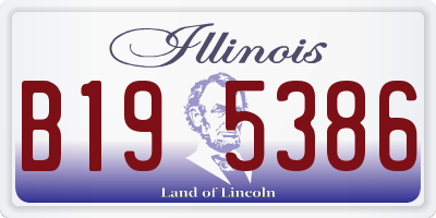 IL license plate B195386