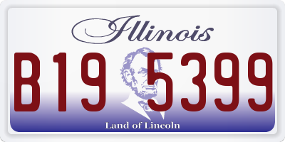 IL license plate B195399