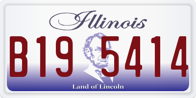IL license plate B195414