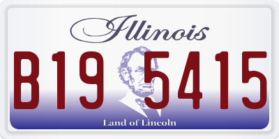 IL license plate B195415